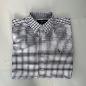 RALPH LAUREN BUTTON-DOWN SHIRT Size 15 1/2 34-35